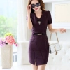 fashion grace formal stripes office work  dress