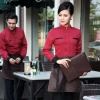 high quality long sleeve shirt uniform for waiter waitress