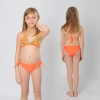 cute applique child girls swimwear bikini cloth floral