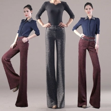 fashion wool work office style women's flare pant,formal toursers