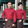 high quality long sleeve shirt uniform for waiter waitress