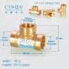 58-3 copper pipe fittings straight tee  true “Y” tee Color color 4