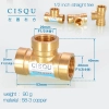 manufacturer supplier 38-5 copper pipe fittings elbow tee Color color 5