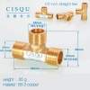 high quality 38-5 copper pipe fittings straight tee  y style tee Color color 8