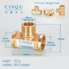 high quality 38-5 copper pipe fittings straight tee  y style tee Color color 12