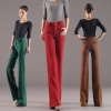 lengthen woolen straight leg woman large flare pants trouser