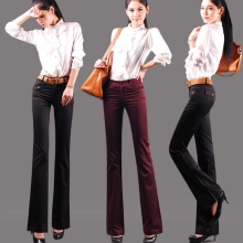 autumn design fashion casual female pants bootcut