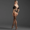 sex appeal grain leopard  show breast  open crotch connect body night clothes sex Pleasure Hosiery