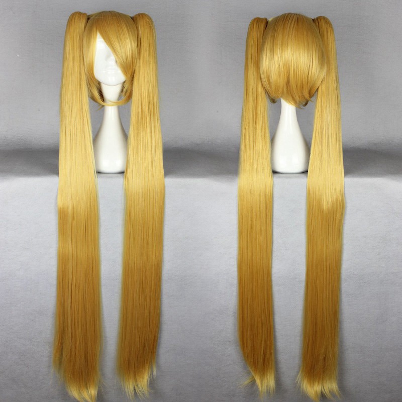 lovely long MIKU Cosplay girl's wigs,multi colors,120cm Factory Wholesale