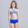 cute dot halter girl swimwear