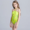 cute applique child girls swimwear bikini cloth floral Color 9