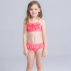 fashion wrapped chest teen girl  swimwear two piece set Color 14