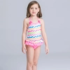 upgrade cloth flowers girl swimwear bikini pink color