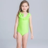 cute applique child girls swimwear bikini cloth floral Color 23
