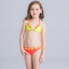 cute applique child girls swimwear bikini cloth floral Color 25