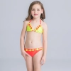 fashion wrapped chest teen girl  swimwear two piece set