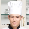 high quality black and white square print chef hat Color white chef hat
