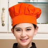 high quality black and white square print chef hat