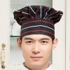 high quality black and white square print chef hat Color color 10