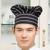 high quality black and white square print chef hat Color color 17