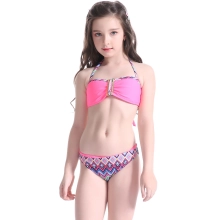 two-pieces teenager girl swimwear for little girl  (25 designs)