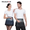 fashion trend denim fabric short chef waiter apron