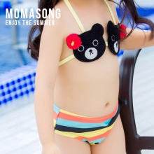cute bear children girl swimsuit swimwear
