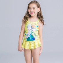 print two piece teen girl  swimwear set