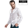 fashion casual Imitation silk men shirt