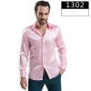 fashion casual Imitation silk men shirt