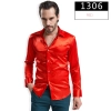 fashion casual Imitation silk men shirt Color color 6