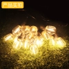 solar energy Led lamb string warm white lamps waterproof 15+1(backup) lamps