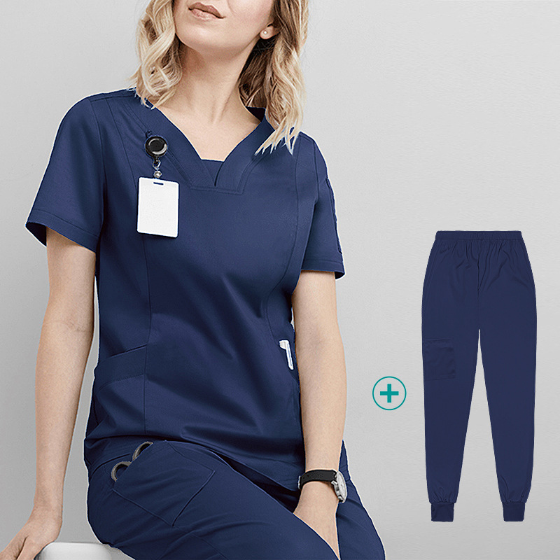 2023 hot sale stomatological hospital nurse scrub uniform suits long sleeve good fabric