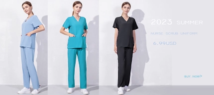 summer thin fabric fast dry beauty salon work uniform hospital scubs workwear