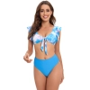 2025 white flower print women two-piece swimwear swimsuit for lady MX2522