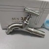 mid-length stainless steel freeze-proofing outdoor faucet