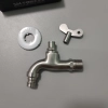 stainless steel material lock key outdoor slow on faucet