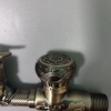 multiple purpose vintage old style dragon pattern 1 in 2 out household faucet