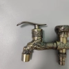 multiple purpose vintage old style dragon pattern 1 in 2 out household faucet