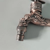 lengthen Europe light wine color retro dragon pattern alloy metal garden tap washing machine outlets faucet