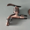 bronze color alloy metal meterial basin household sink tap distress solid color washing machine adapter faucet