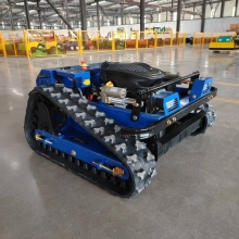 electric-powered  Unmanned Crawler-type Lawn Trimmer 360 degree rotation grass cutter