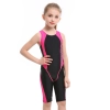 Europe design little girl swimwear swimsuit training swimwear  Color Red