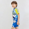 shark printing cute child boy teen swimwear one-piece design