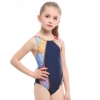 lovely cute good fabric one piece kid girl bikini training swimwear