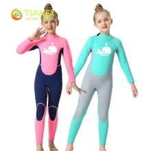 high quality whale cartoon printing girl swimwear girl wetsuit swimsuit