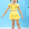 Cartoon characters snow white two-piece child girl swimwear