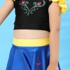 Cartoon characters snow white two-piece child girl swimwear