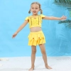 Cartoon characters snow white two-piece child girl swimwear