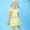 Cartoon characters snow white two-piece child girl swimwear